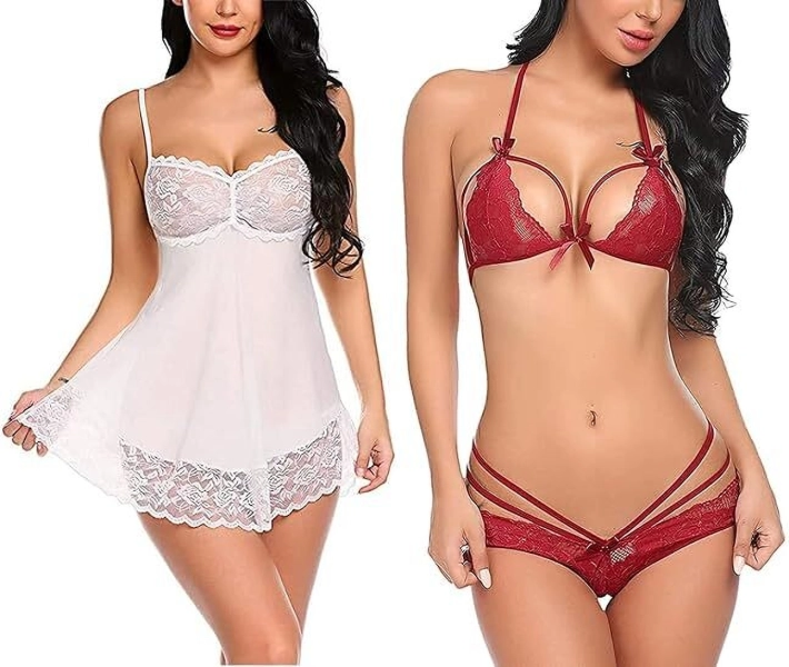 Fashion Bones Lingerie Combo Set