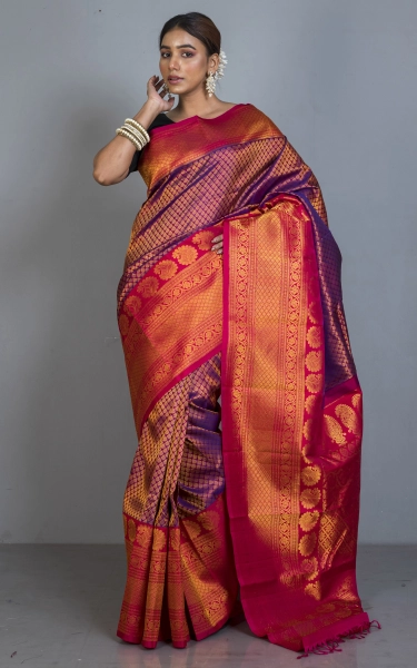 Exclusive Mahapar Tanchui Brocade Gadwal Silk Saree