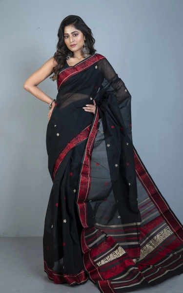 Bengal Handloom Cotton Baluchari Saree