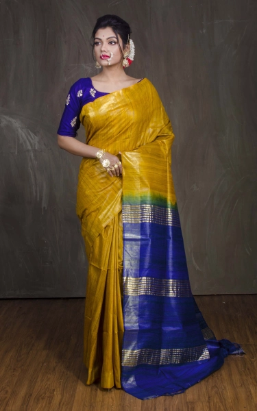 Pure Handloom Gicha Tussar Saree