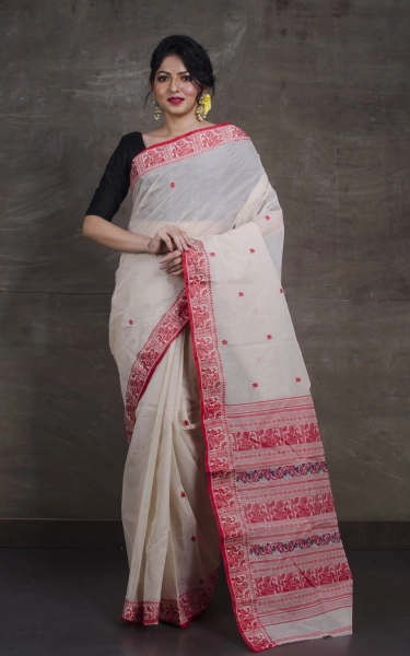 Bengal Handloom Cotton Baluchari Saree