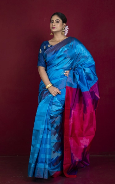 Bishnupuri Pochampally Ikkat Silk Saree