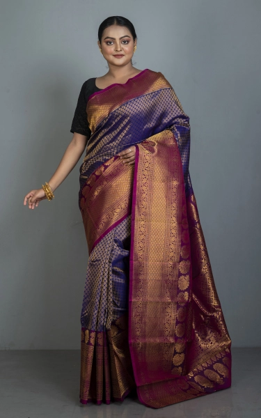 Exclusive Mahapar Tanchui Brocade Gadwal Silk Saree