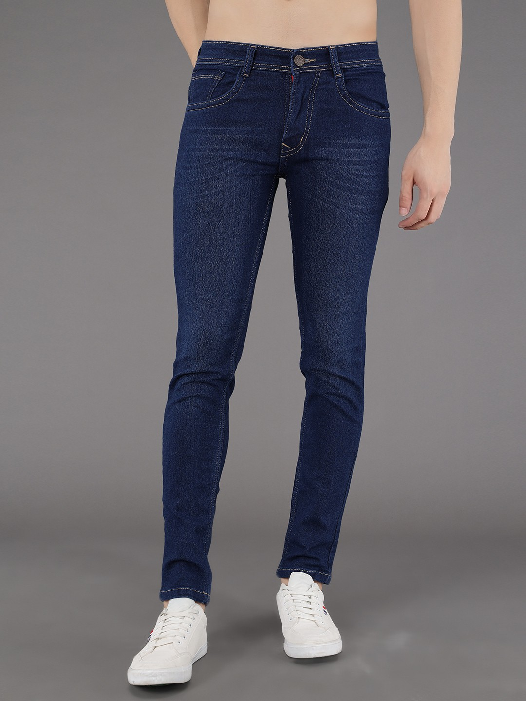 Podge Slim Fit Blue Jeans For Men