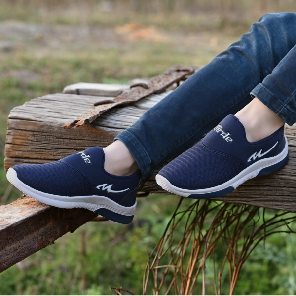 Men's Casual Navy Blue Shoe's Lightweight Design