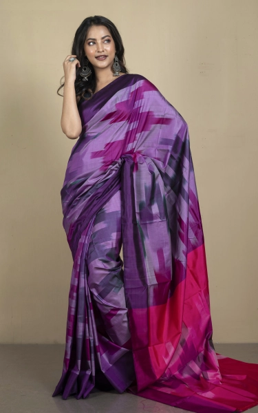 Bishnupuri Pochampally Ikkat Silk Saree