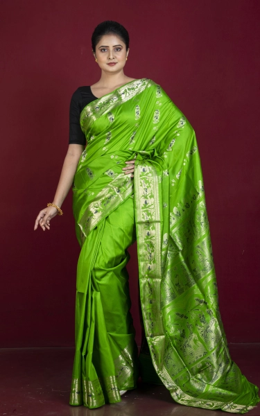 Handwoven Swarnachari Pure Silk Saree