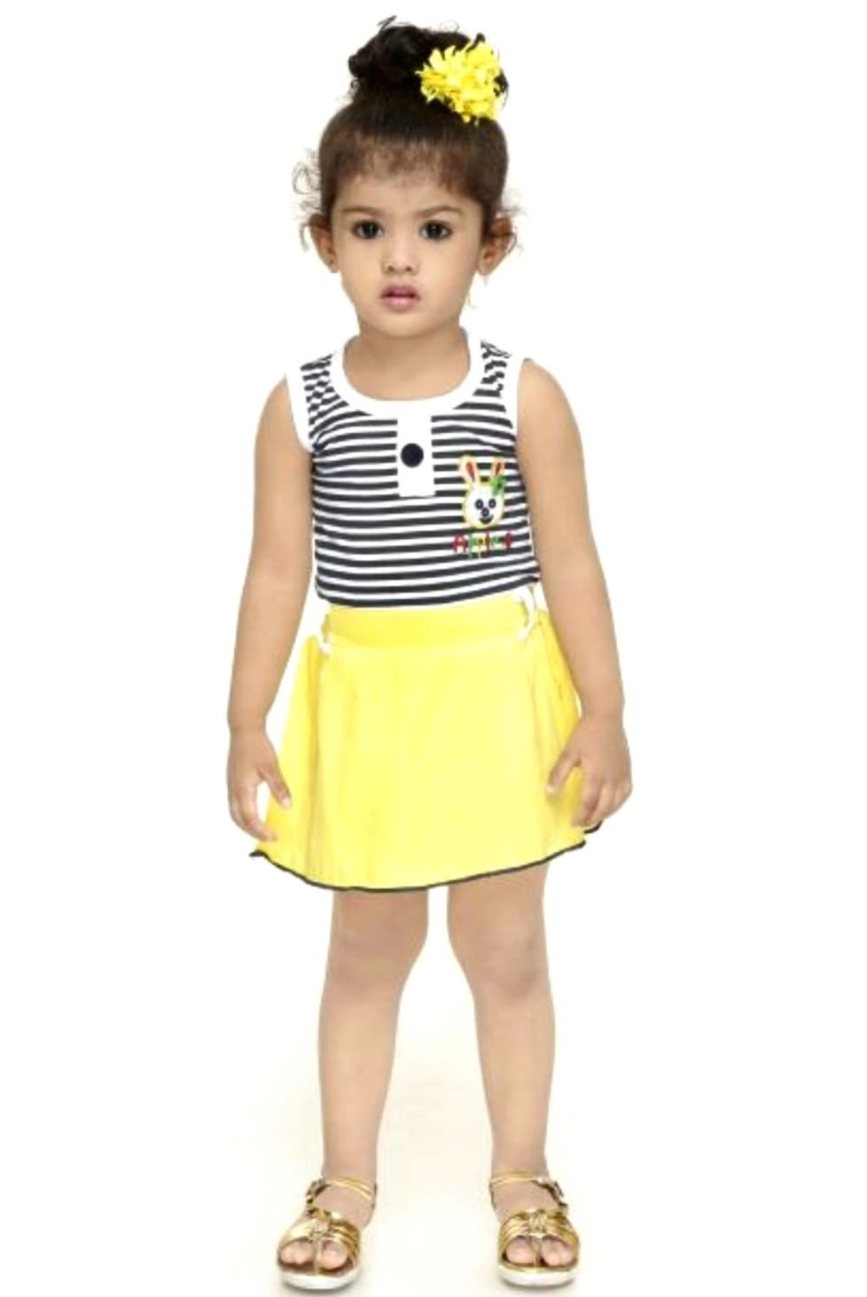 Baby Girl Hosiery Printed Short Frock