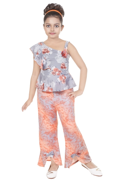 Orange Top Pant For Girl