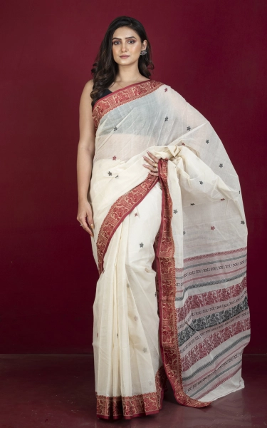 Bengal Handloom Cotton Baluchari Saree