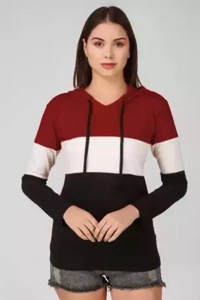 Colourblocked Comfortable Modern Tops For Women