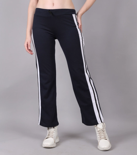 Mgrandbear Cotton Navy Blue Color  Track pant for women