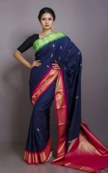 Blended Gadwal Silk Saree