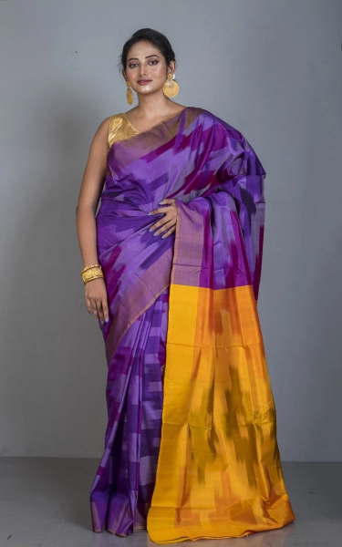 Bishnupuri Pochampally Ikkat Silk Saree