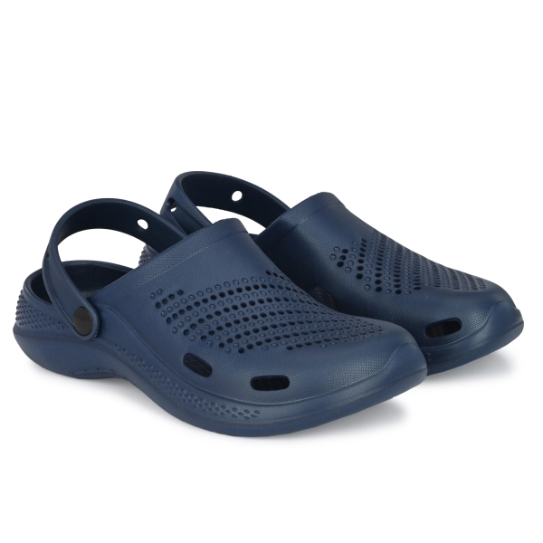 Men's Casual Navy Blue Color Clog's Lightweight Design