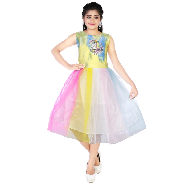 Baby Girl Dresses Multicolor  Frock with Sequinns Embroidery