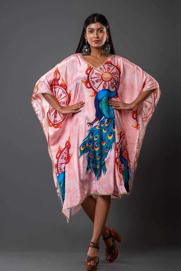 Women Pankh Printed Kaftan Dress