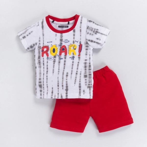 Little Smart Boys Cotton Printed T-Shirt And Shorts Multicolor ( Pack of 5)