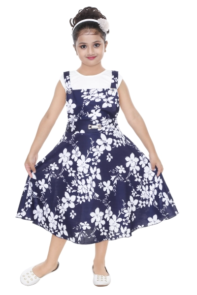 Floral printed Blue Color  Pathani Dress For Kids