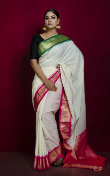 Blended Gadwal Silk Saree