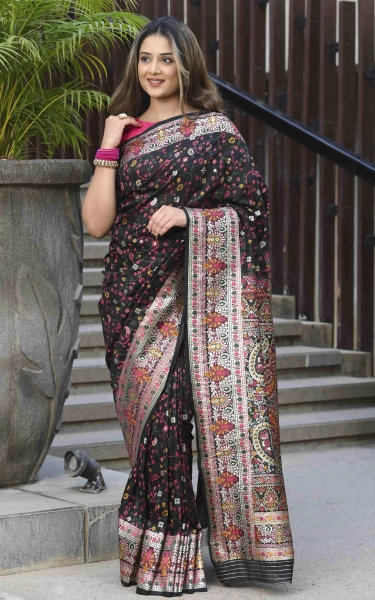 Woven Raaga Pashmina Silk Saree