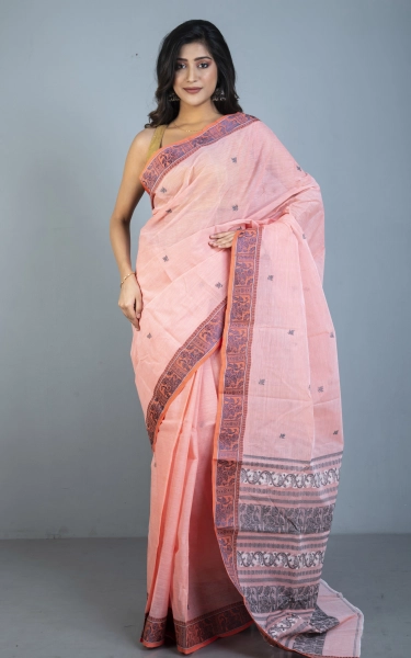 Bengal Handloom Cotton Baluchari Saree