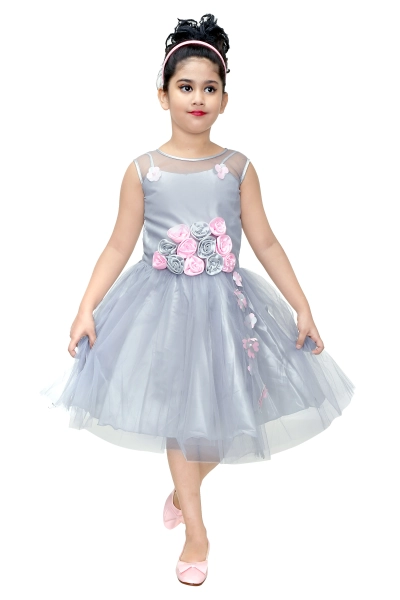 Baby Girl Dresses Frock with Sequinns Embroidery