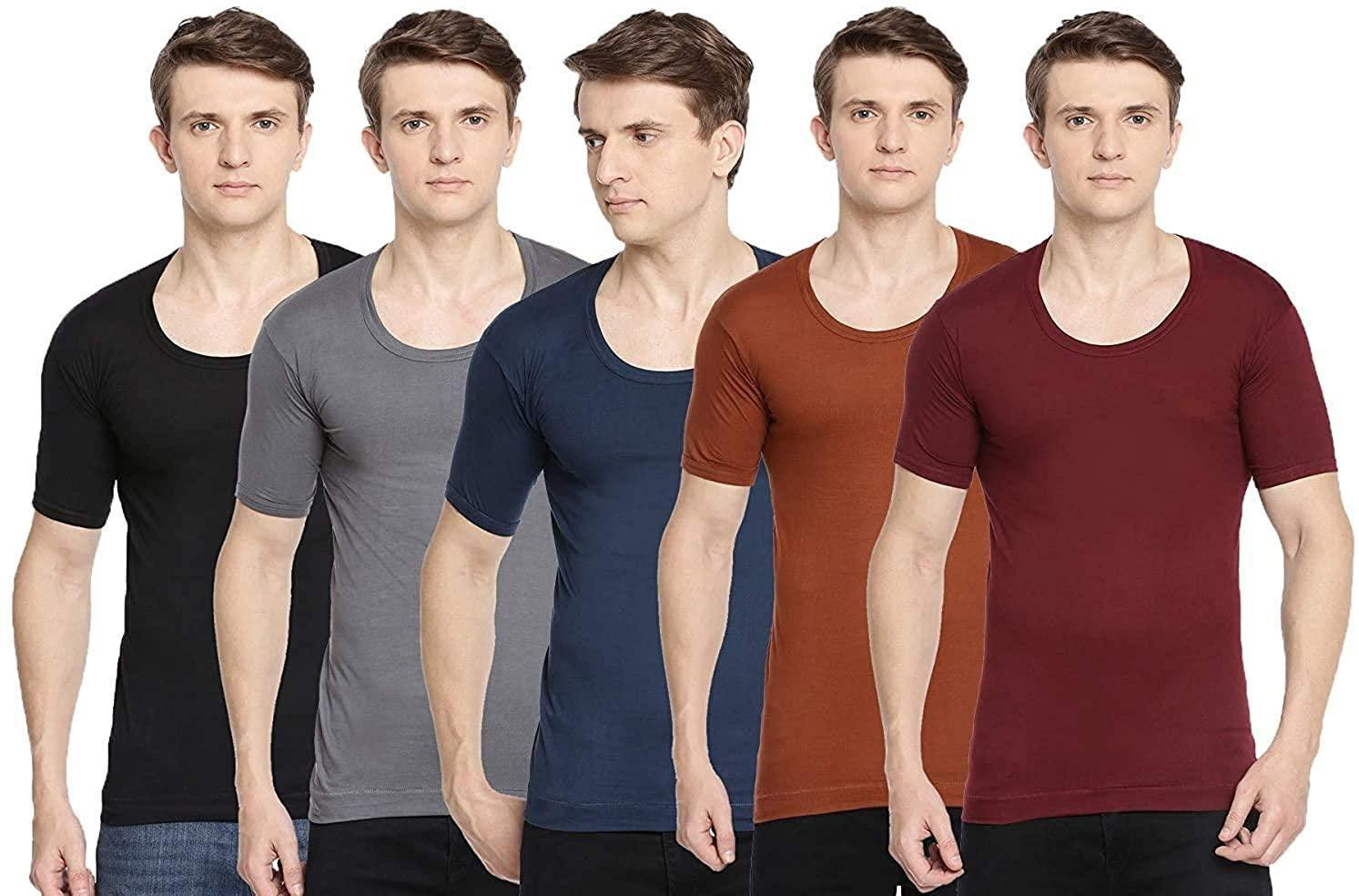 Pack Of Five Cotton Vest For Men