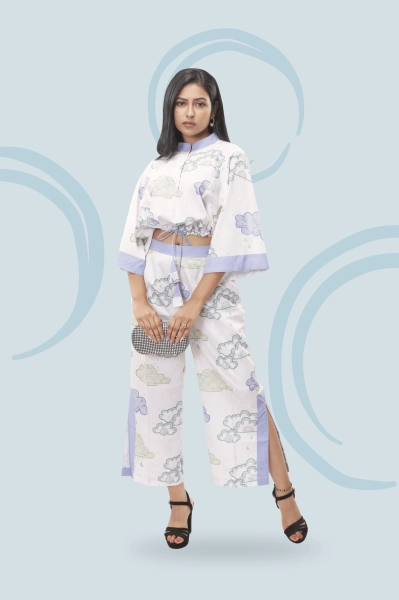 Baarish Kaftan Side Slit Pant Style Co Ord Set