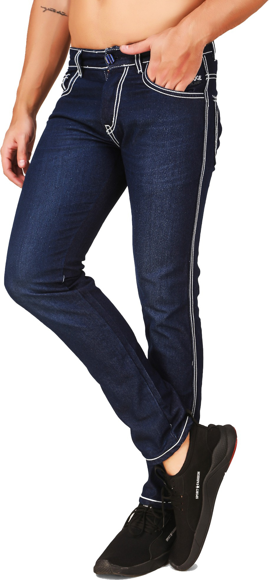 Podge Slim Fit Blue Jeans For Men