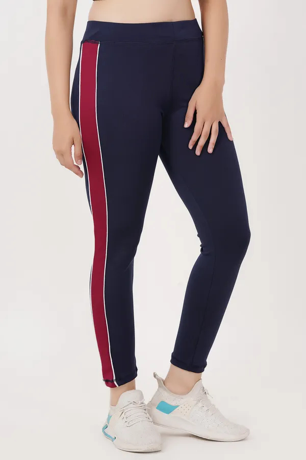 Women's Stretch Fit Navy Color Yoga Pants