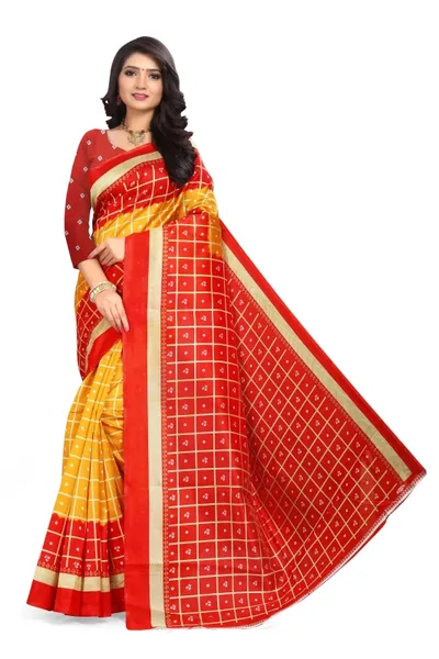 SVB Saree  Yellow Mysore Silk Saree With Blouse Piece