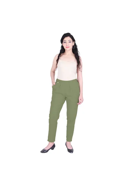 Cotton Slub Ankle length Pant