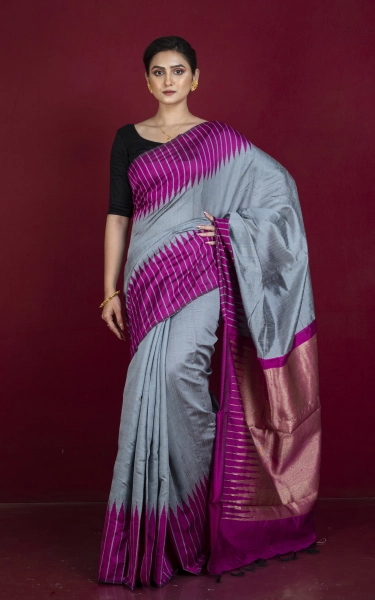 Handwoven Dupion Raw Silk Saree