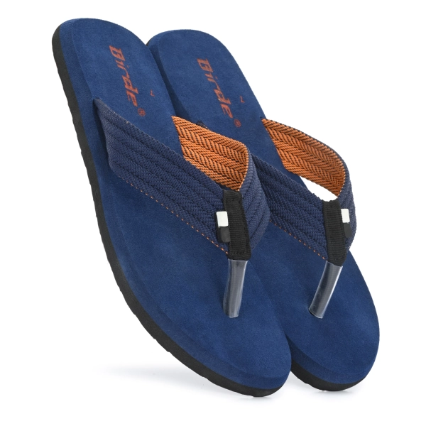 Men's Casual Blue Color Slippers Lightweight Design