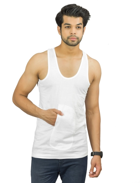 Pack Of One Cotton Vest For Men