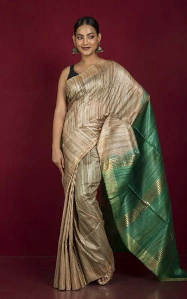 Pure Handloom Gicha Tussar Saree