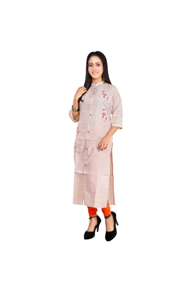 Cotton Embroidered Kurti For Women