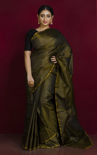 Soft Bishnupuri Katan Dual Tone Silk Saree