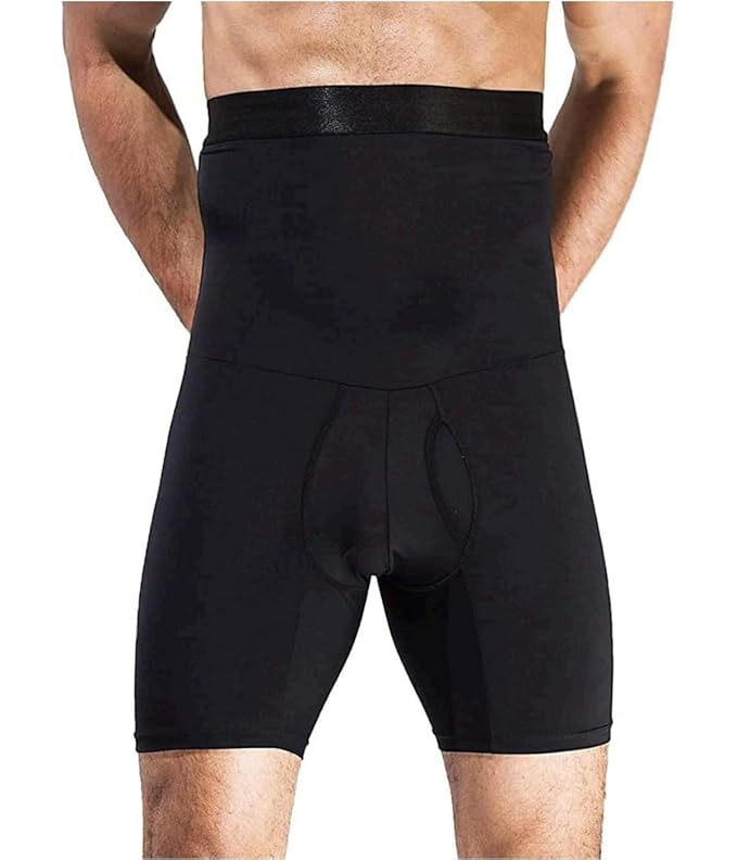 Men’s High Waist Slimming Anti-Curling Underwear Body Shaper