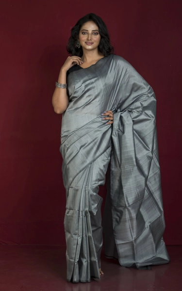 Soft Woven Bishnupuri Katan Silk Saree