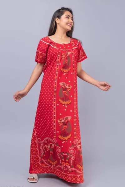 Premium Cotton Rajasthani Print Nighty