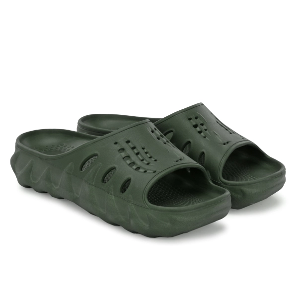 Men's Casual Daily Used Green Color Clog's Lightweight Design