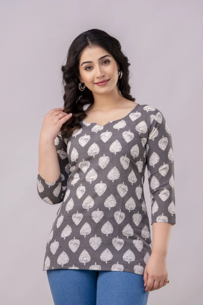 Women’s Cotton printed Short Kurti