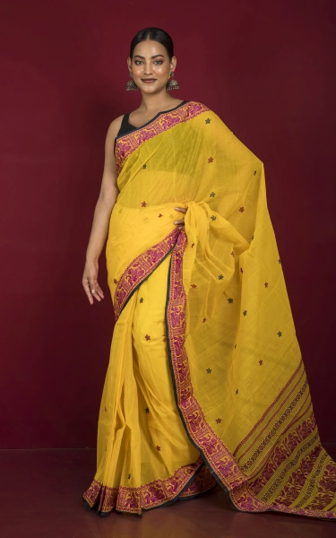 Bengal Handloom Cotton Baluchari Saree