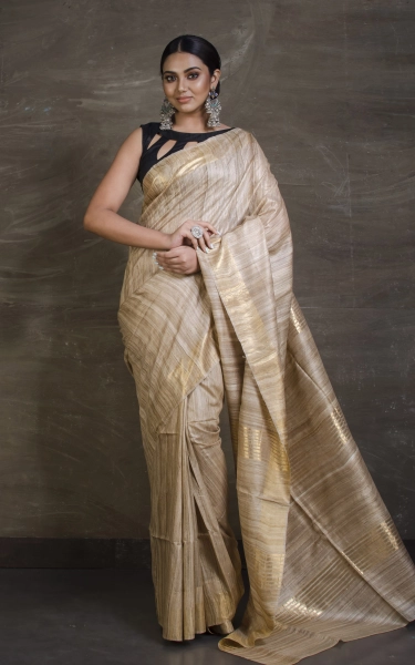 Pure Handloom Gicha Tussar Saree