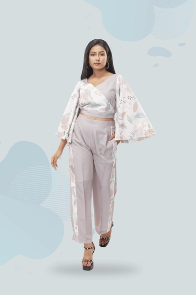 Pawan Kimono Sleeves Type Co-Ord Set