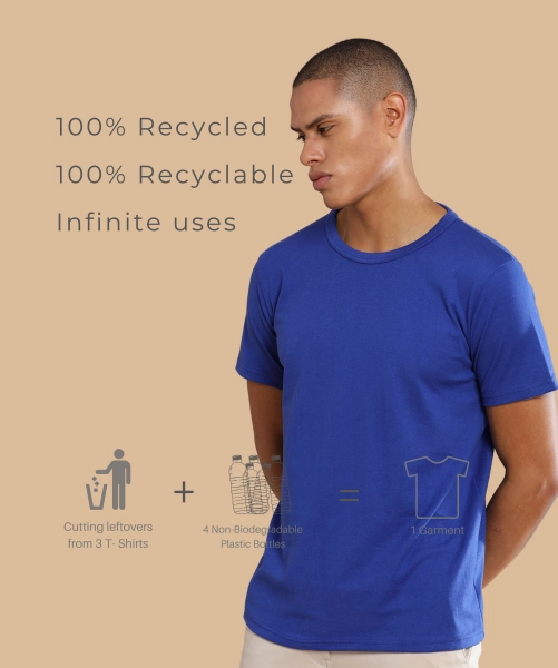 Premium Cotton Royal Blue T-Shirt For Men