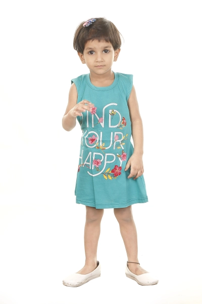 Baby Girl Hosiery Printed Short Frock