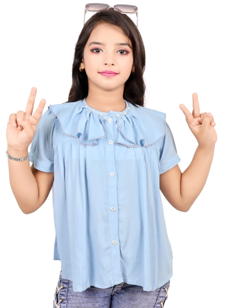 Casual Light Weight Design Top For Girls